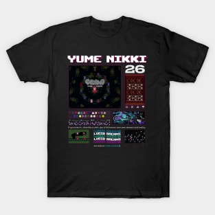 Yume Nikki Streetwear Aesthetic Pixel Design T-Shirt